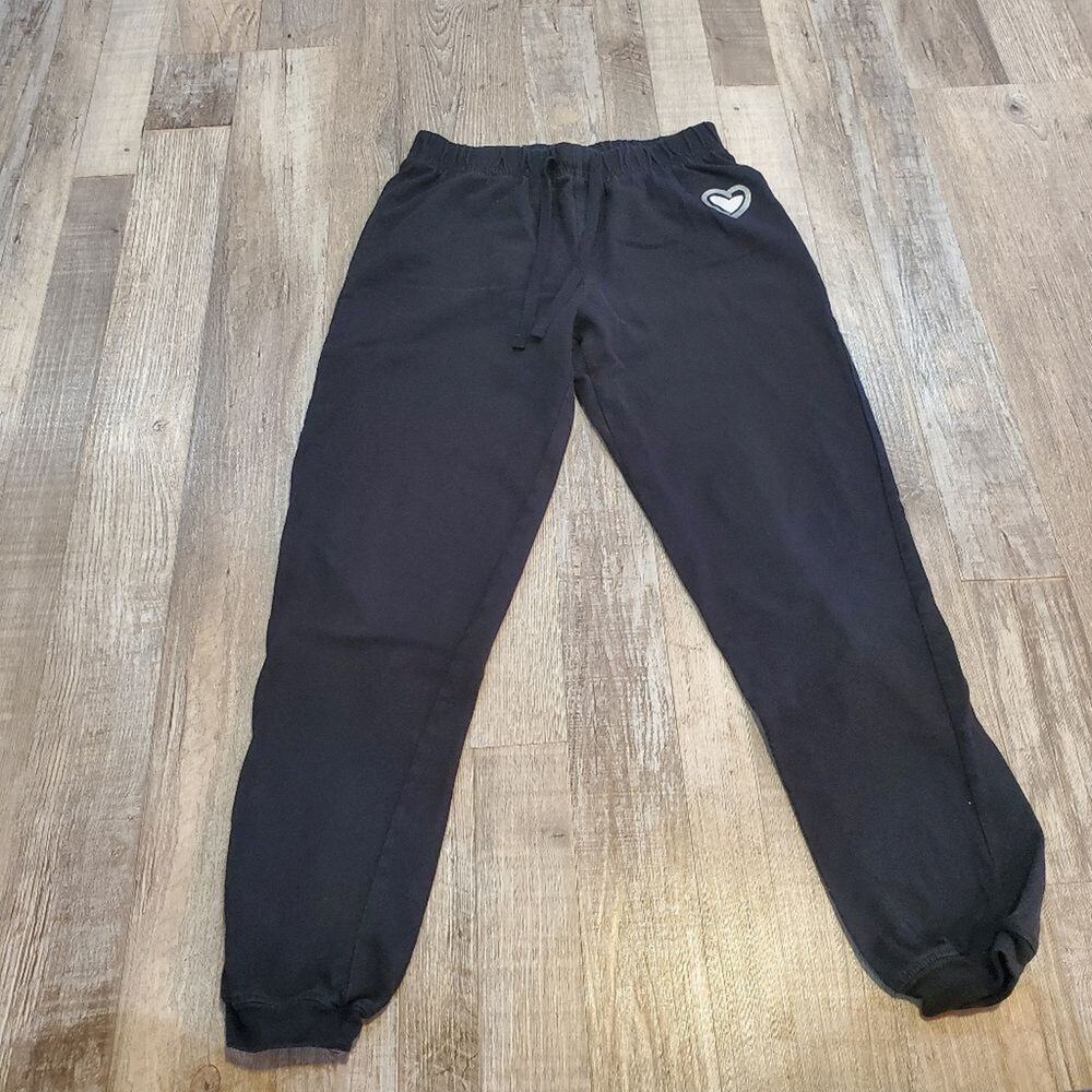 Total girl size m 10/12 girls black jogger style pants